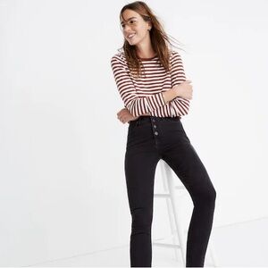 Madewell Women's Black mid rise Skinny Jeans
